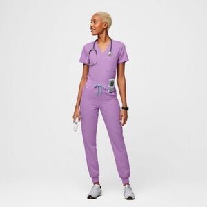 ✨ FIGS Lilac Dawn Scrubs — Top + Jogger Set (Size Small) ✨